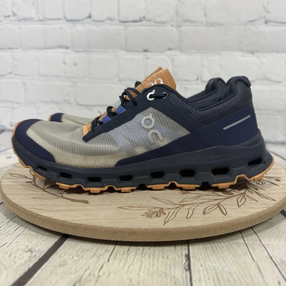 On Running Cloudvista Women’s Trail Running Shoes Gray Blue Orange US 8 EU 39